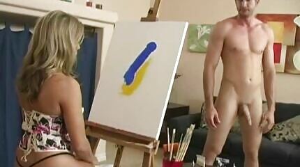 Painter Was Surprised By The Size Of My Cock