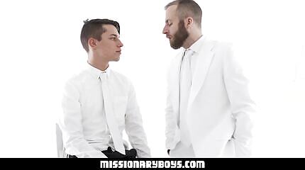 Fit Handsome Missionary Boy Cums In A Priest’s Mouth